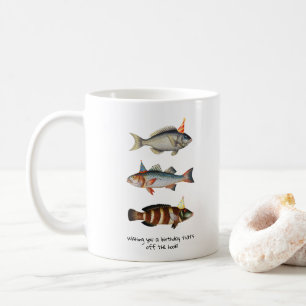 Mug Pêcheur Poisson Casquette Amusant Anniversaire