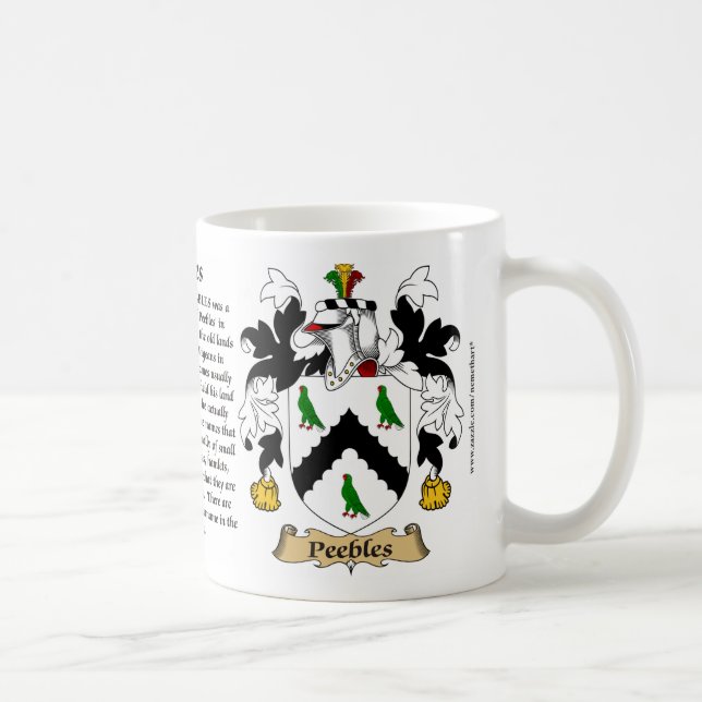 Mug Peebles, l'origine, la signification et la crête (Droite)