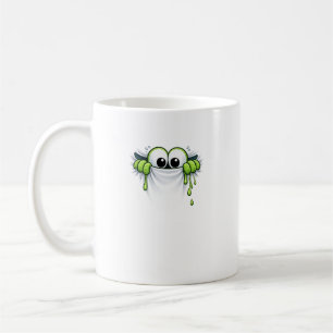 Mug Peek-a-Slime! Design mignon de monstre gluant qui 