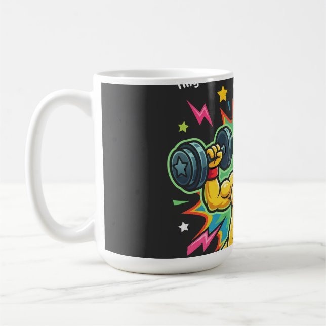 Mug Peel Strong ! – Motivation pour salle de sport à l (Gauche)