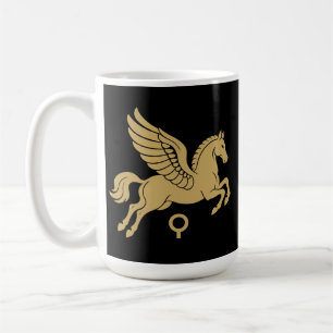 Mug Pégase de Corinthe Emblème doré antique grec