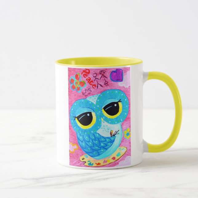 Mug Peignez le monde un meilleur endroit (Droite)