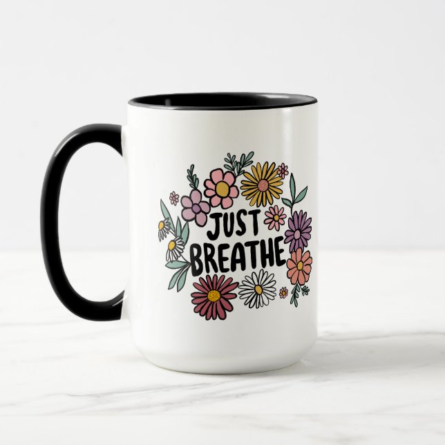 Mug PEINDRE LES Fleurs Florales Mignonnes Faisy Daisy  (Gauche)