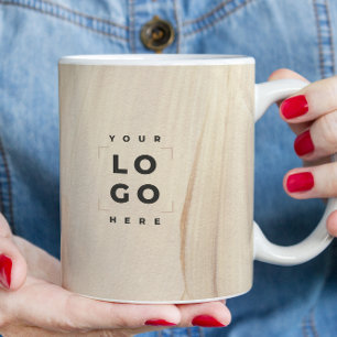 Mug Peint Abstrait naturel élégant code QR neutre