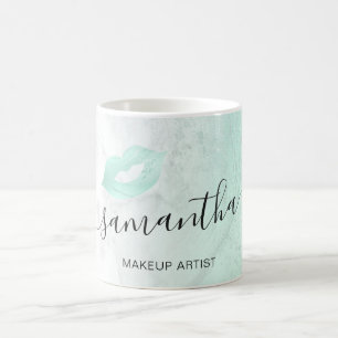 Mug Peintre de maquillage en marbre à lèvres de part