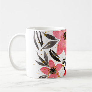 Mug Peinture à la main Aquarelle Abstraite Tropicale E