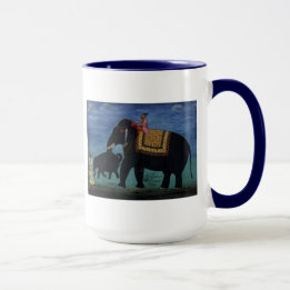 Mug Peinture à l'éléphant