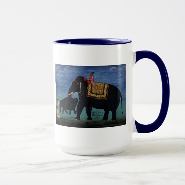 Mug Peinture à l'éléphant (Droite)