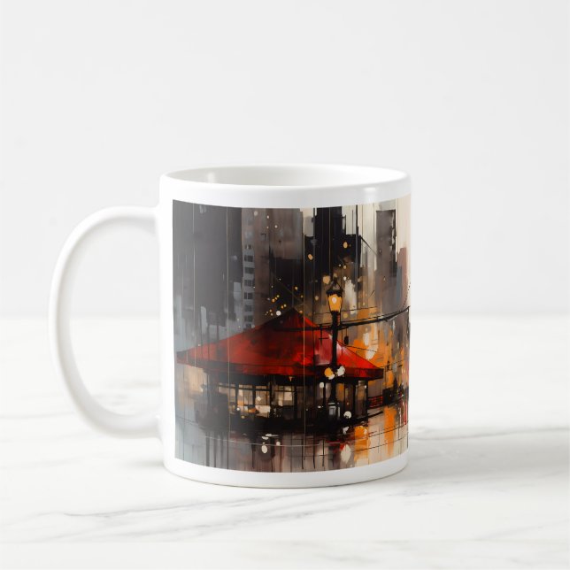 Mug Peinture à l'encre de rue (Gauche)