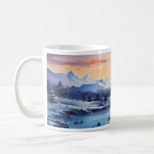 Mug Peinture à l'encre d'hiver