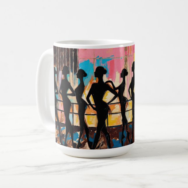 Mug peinture à l'huile Art de Ballet (#2) (Devant gauche)