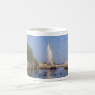 Mug Peinture à l'huile de bateau voile norfolk