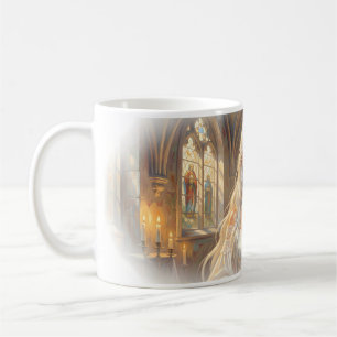 Mug peinture à l'huile de la mariée de la chapelle