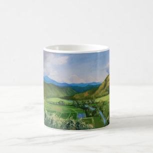Mug Peinture à l'huile de la vallée de Hanalei Hawaii
