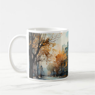 Mug Peinture À L'Huile De La Zone De Logement