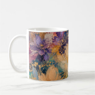 Mug Peinture à l'huile florale abstraite impressionnis