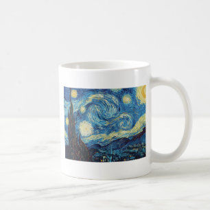 Mug Peinture à l'huile impasto vintage de la nuit étoi