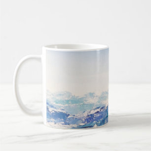 Mug Peinture à l'huile sur toile Vue de la montagne en