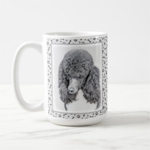 Mug Peinture à paille noire standard - Art du chien