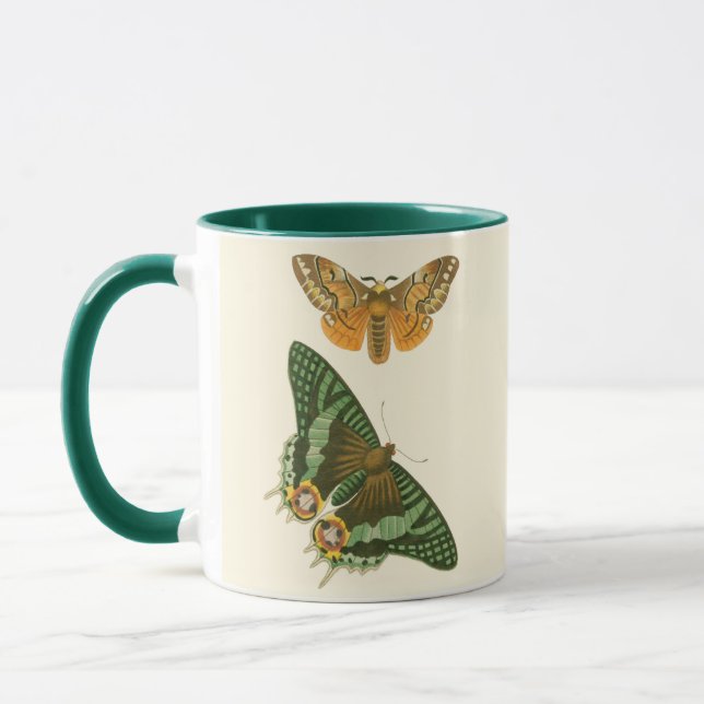 Mug Peinture à papillon légèrement frontière (Gauche)