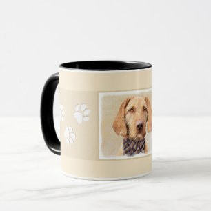 Mug Peinture à poils durs Vizsla - Jolie Art Original