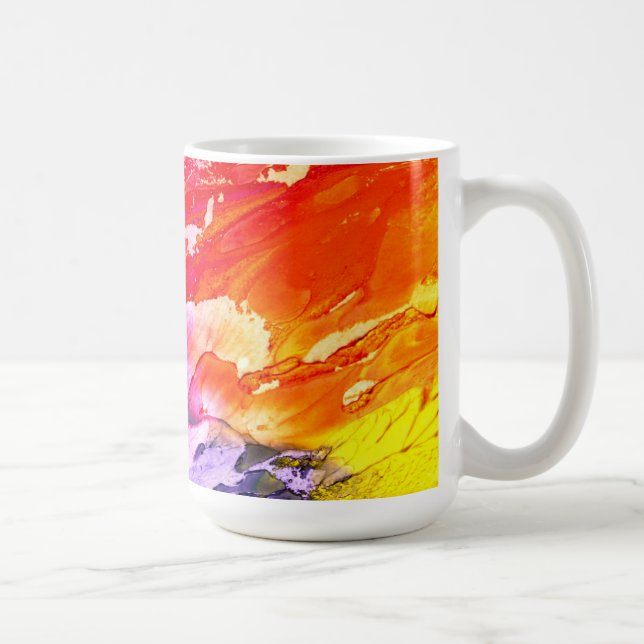 Mug Peinture Abstraite colorée (Droite)
