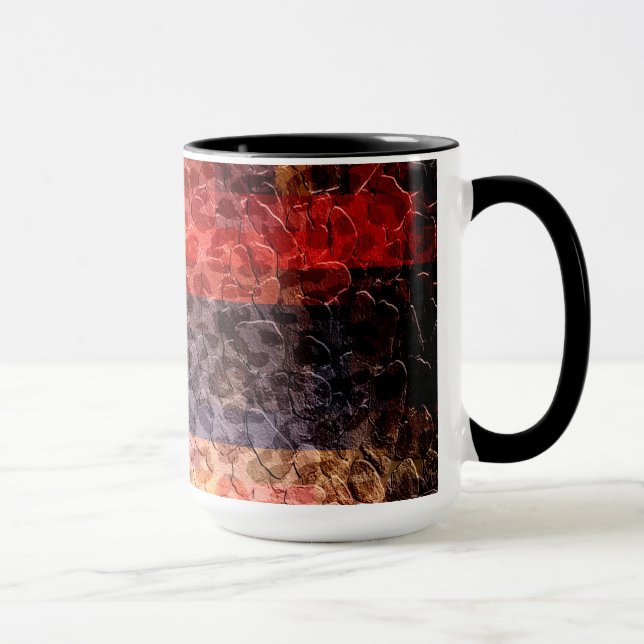 Mug Peinture Abstraite Coucher de soleil infini (Droite)