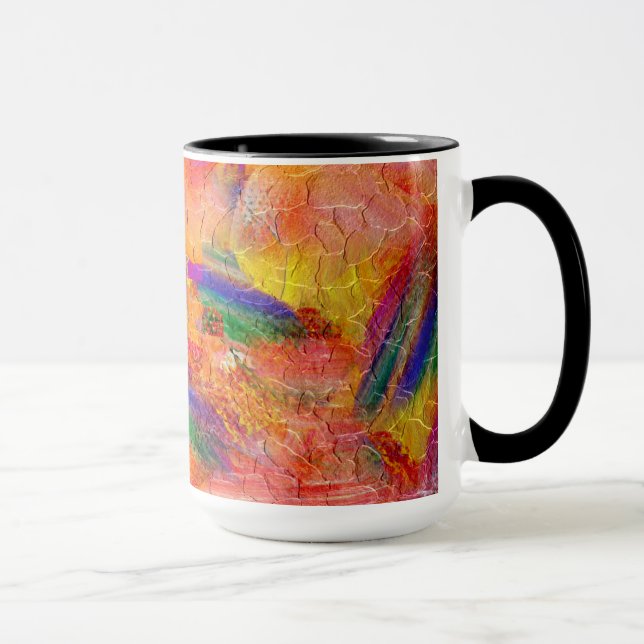 Mug Peinture Abstraite Coucher de soleil infini #2 (Droite)