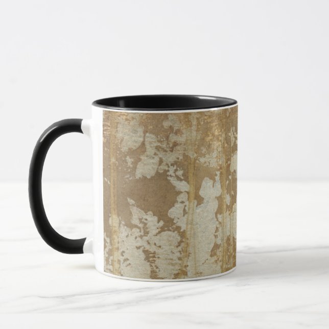 Mug Peinture Abstraite en or avec lunettes d'argent (Gauche)