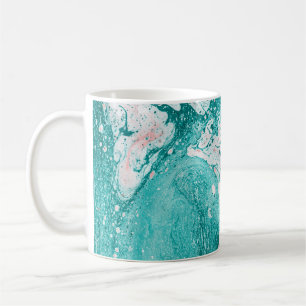 Mug Peinture Abstraite. OEuvre d'art moderne. Marbre,