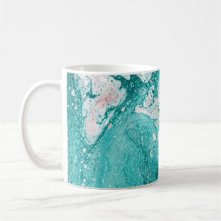 Mug Peinture Abstraite. OEuvre d'art moderne. Marbre, 