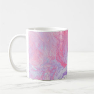 MUG PEINTURE ABSTRAITE ROSE ET PURPLE