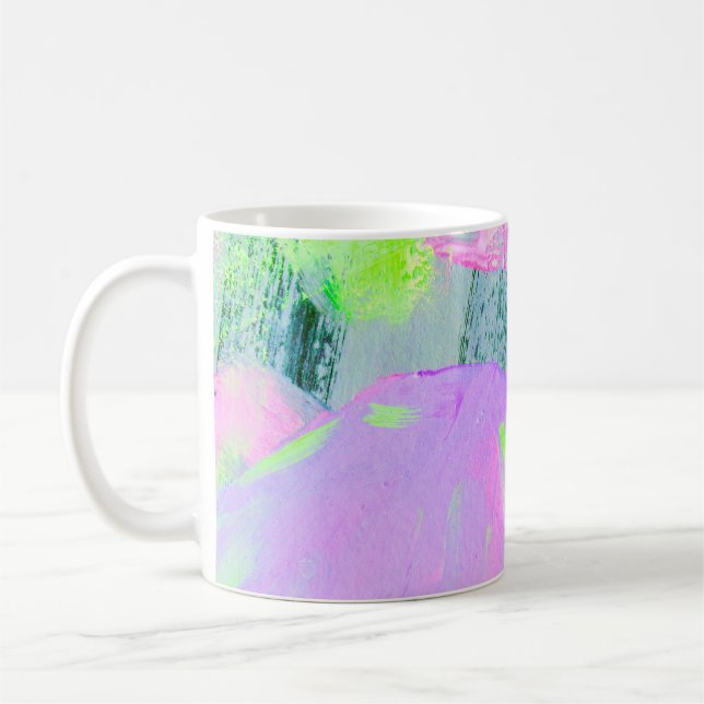 Mug peinture acrylique dessinée à la main par un arriè (Gauche)