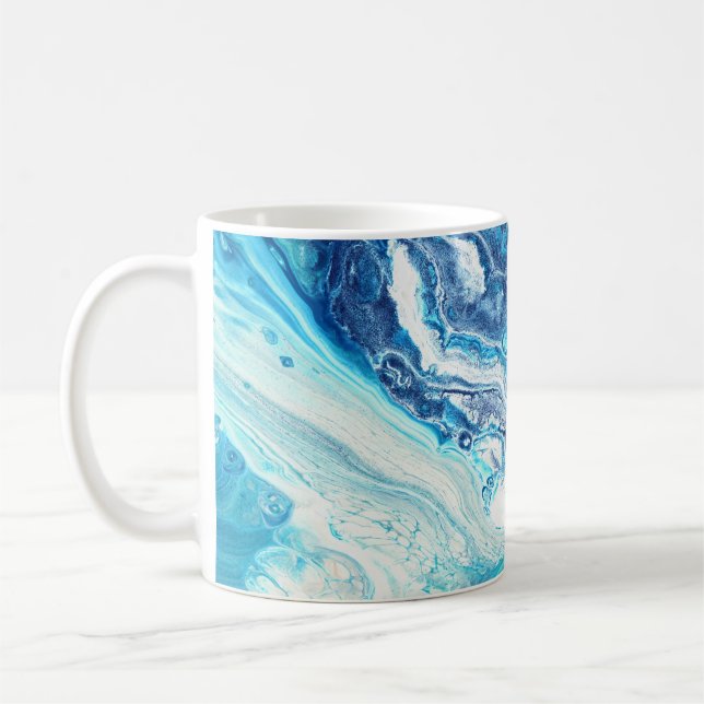 Mug Peinture acrylique, tons abstraits (Gauche)