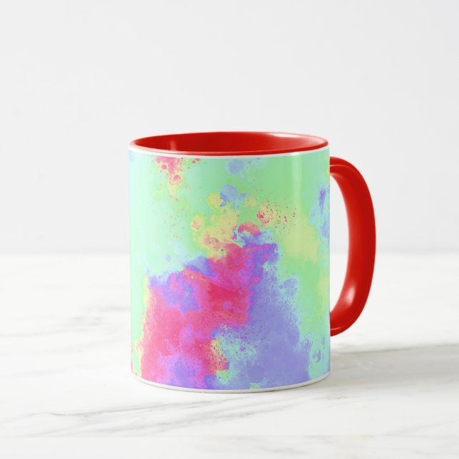 Mug Peinture arc-en-ciel (Devant droit)