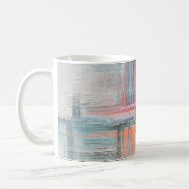 Mug Peinture artisanale dessinée à la main. Huile sur  (Gauche)