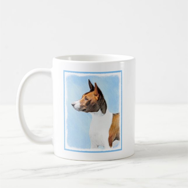 Mug Peinture Basenji - Belle Art Original (Gauche)