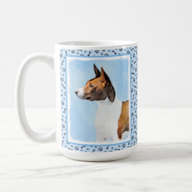 Mug Peinture Basenji - Belle Art Original (Gauche)