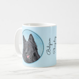 Mug Peinture belge Sheepdog - Cute Original Chien Art