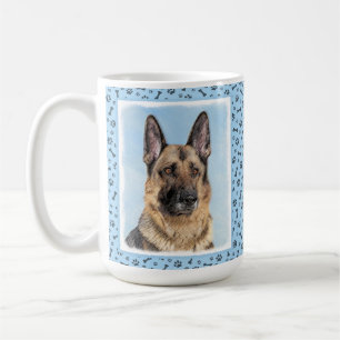 Mug Peinture berger allemande - jolie art original chi