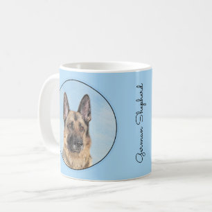 Mug Peinture berger allemande - jolie art original chi