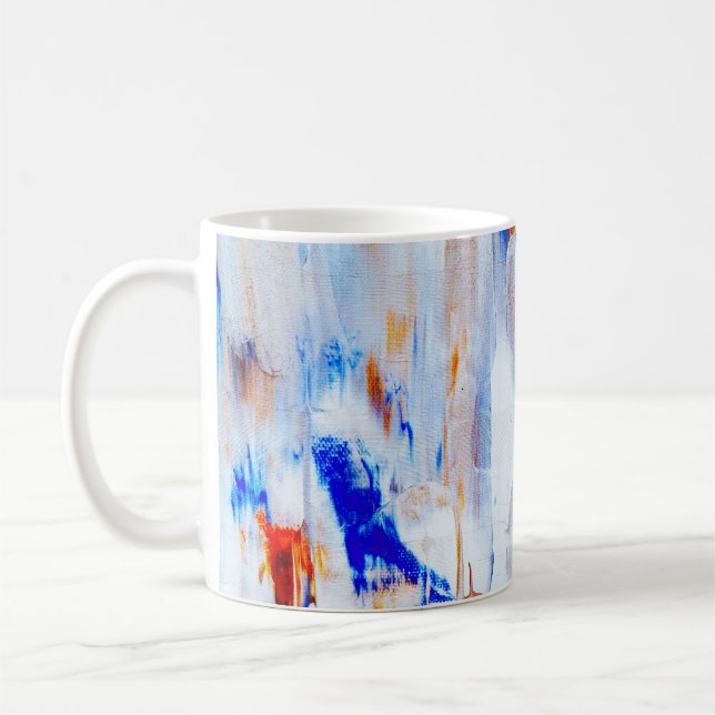 Mug peinture Brown et bleue liquide (Gauche)