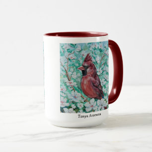 Mug Peinture cardinale rouge