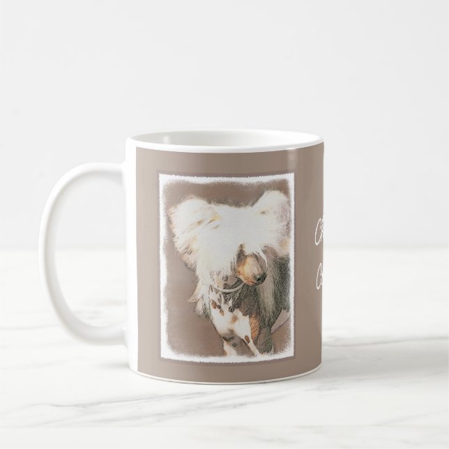 Mug Peinture Chinoise sans cheveux peint art original  (Gauche)