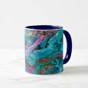 Mug Peinture colorée d'art Abstrait fluide