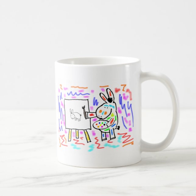 Mug peinture d'âne (Droite)