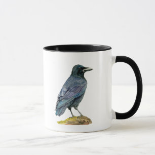 Mug Peinture d'aquarelle de corneille