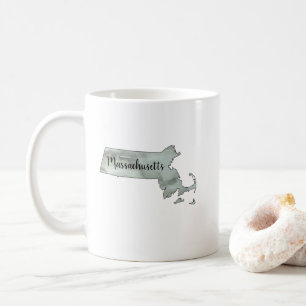 Mug Peinture d'aquarelle du Massachusetts