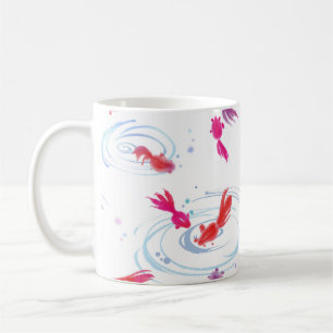 Mug Peinture d'aquarelle japonaise Koi Fish