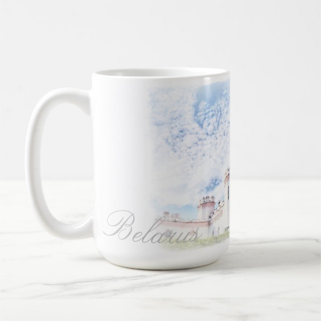 Mug Peinture d'Architecture du Château Kosava Biél (Gauche)